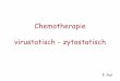 Chemotherapie virustatisch - zytostatischdanner/tutorium/pharma/Virustatika Zytostatika.pdf · Aufbau der Viren • virales Genom ist stets mit Proteinen verpackt • Proteinhülle