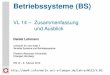 Betriebssysteme (BS) - informatik.uni-erlangen.de · BS-Konzept allgemein und am Beispiel (Windows/Linux) VL1 Einführung VL2 BS-Entwicklung VL3 IRQs (Hardware) VL4 IRQs (Software)