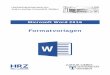 Hochschulrechenzentrum Justus-Liebig-Universität Gießeng021/MS-Word/Word-F/wd2016... · 2 Dokumentvorlagen sind spezielle Word-Dokumente, die als Grundlage für andere Dokumente
