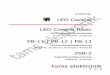 LED Control elektronik - produktinfo.conrad.com · tams elektronik LED-Control Deutsch 1. Einstieg Diese Anleitung gilt für folgende Beleuchtungs-Module: LED ControlBasic, Zugschlussbeleuchtung
