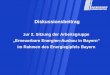 „Erneuerbare Energien Ausbau in Bayern“ · Fraunhofer-Institut für System- und Innovationsforschung (ISI), Consentec GmbH, Institut für Energie- und Umweltforschung Heidelberg