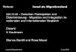 Referat: Israel als Migrationsland - mittendrinundaussenvor.de · Israel und die "jüdische Einwanderung(((Israel als Migrationsland 5. Juni 2012!