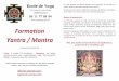 Formation Yantra Mantra Aix - yoga-aix.fr · mantra associés, ainsi que la pratique de 54 mantra. Ce cycle inclus le travail de différentes techniques de dhârana, prânâyâma