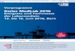 Swiss MedLab 2016 Kongress und Fachmesse der Labormedizin ... · SGM / SSM Vorprogramm Swiss MedLab 2016 Kongress und Fachmesse der Labormedizin 13. bis 16. Juni 2016, Bern. Willkommen