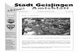 Stadt Geislingen Sonnen- · 23. September 2011, Nummer 38 Amtsblatt der Stadt Geislingen 3 Nach den Ferien wieder dabei – wir starten mit neuen Gruppen. Schnuppernachmittag