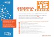 TOP 15 - info.zimbra.com · Dieser Leitfaden enthält die 15 wichtigsten Tipps und Tricks, um bei der Arbeit in Zimbra Zeit zu sparen. Wenn Sie diese Tipps und Tricks hilfreich finden,