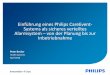 Einführung eines Philips CareEvent- Systems als sicheres ... · 04.11.2018 · am Patient im Haus Alarm Filter Caregiver Assignment Bedside Monitoring Philips Medical Consumables