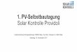 Dienstleistungsportfolio Solar Kontrolle Providoli - vese.ch · sr 734.27 niv Gemäss NIV Art. 6 braucht, wer elektrische Installationen erstellt, ändert oder instand stellt und