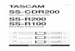 Benutzerhandbuch für Tascam SS-CDR200, SS-R200, SS-R100 · Wichtige Hinweise zu Ihrer Sicherheit TASCAM SS-CDR200/SS-R200/SS-R100 – Benutzerhandbuch 3 Vorsichtsmaßnahmen für