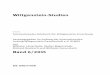 Wittgenstein-Studien - moritz-schlick.de · Wittgenstein-Studien Internationales Jahrbuch für Wittgenstein-Forschung herausgegeben im Auft rag der Internationalen Ludwig Wittgenstein
