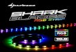 ds Shark Blades RGB Strip de 01 · Farbenfroh und flexibel Der SHARK Blades RGB Strip ist optimal für die gängigsten Gehäuse bemessen und lässt sich dank seiner Flexibilität