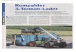DLZ Agrar Magazin, 28.10 - byxo.de 3-Tonnen-Lader.pdf · Dank Loadsensing-Pumpe und elektro- mechanischem Joystick lässt Sich der Lader bequem und feinfühlig bedienen. Der Handgriffist