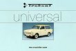601er universal 1985 - trabantteam-freital.de · universal-Standard Grundtyp der Trabant-Serie Ausgestattet måt der zweckrnSBlg bewThrten Standard-Ausrústung. Oazu E ingeÞ.ute