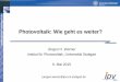 Photovoltaik: Wie geht es weiter? ni - Hochschule Karlsruhe · ni-e ipv laser based process emitter laser doping FSF furnace diff. therm. SiO 2 therm. SiO boron sputtering laser ablation
