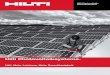 Hilti Photovoltaiksysteme.web732.s01.speicherzentrum.de/upload/pdf/montagesysteme/Hilti-UK.pdf · PROFIS Solar. Hilti bietet mit PROFIS Solar eine optimierte Software für eine einfache