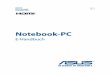 Notebook-PC - produktinfo.conrad.com€¦ · 6 Notebook PC E-Handbuch Über dieses Handbuch Dieses Handbuch enthält Informationen zu den unterschiedlichen Notebook-Komponenten und