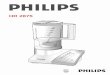 HR 2875 - download.p4c.philips.com · 4 General description (fig 1) A Safety cap B Lid C Opening in the lid D Spout E Jar F Level indications G Rubber sealing ring H Blade unit I