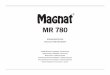 MR 780 - magnat.de · MR 780 Wichtige Hinweise zur Installation / Garantieurkunde Important notes for installation / warranty card Mode d’emploi / certificat de garantie