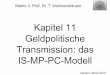 Kapitel 11 Geldpolitische Transmission: das IS-MP-PC-Modell · Makro II, Prof. Dr. T. Wollmershäuser, Folie 3 „Transmissionsprozess“ Kapitel 11 „Geldangebotsprozess“ Kapitel