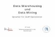 Data Warehousing und Data Mining - Institut für Informatik · Ulf Leser Wissensmanagement in der Bioinformatik Sprachen für OLAP Operationen . Data Warehousing und Data Mining