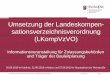 Umsetzung der Landeskompen- sationsverzeichnisverordnung ... · 02.09.2019 Folie 2 Übersicht Begrüßung 1. Das Kompensationsverzeichnis in Rheinland-Pfalz (gesetzliche Grundlagen