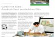 Für Planung - gilbert- · PDF file34 · Wohnen und einrichten Gärtner- und Floristmeister Burkhard Gilbert lässt die Übergänge zwischen Gebäude- und Garten-architektur auf gekonnte