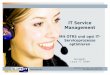 IT Service Management - Chemnitzer Linux-Tage 2018 Service Design Service Transition Change Management
