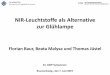 NIR-Leuchtstoffe als Alternative zur Glühlampe · Florian Baur, Beata Malysa und Thomas Jüstel 24. DAfP Symposium Braunschweig , den 7. Juni 2019 NIR-Leuchtstoffe als Alternative