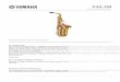 YAS-280 - gaertnerundthul.degaertnerundthul.de/download/Yamaha/YAS/PDF/yas-280_de_DE.pdf · YAS-280 ALTO SAXOPHONES Features Einstellbarer Daumenhaken Alle Yamaha Saxophone haben