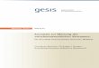 Kurzskala zur Messung des zwischenmenschlichen Vertrauens · 6 GESIS-WorkingPapers 2012|22 Survey (DHS). Der Bedarf an Verfahren zur Operationalisierung psychologischer Merkmale ist
