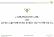 Geschäftsbericht 2017 des Landesjagdverbandes Baden ... · (auch als Instrument zur ASP-Prävention) • Hasenzählung • WILD (W. ildtier . I. nformationssystem der . L. änder