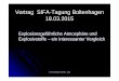 Vortrag SIFA-Tagung Boltenhagen 18.03 · Dr. Kurt Schubert , BG RCI . 2015 Vortrag SIFA-Tagung Boltenhagen 18.03.2015 Explosionsgefährliche Atmosphäre und Explosivstoffe – ein