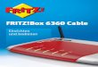 FRITZ!Box 6360 Cable - avm.de · PDF fileEinrichten und bedienen FRITZ!Box 6360 Cable Einrichten und bedienen