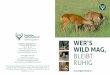 Deutscher Jagdverband e. V. WILD MAG, BLEIBT RUHIG · DER WEG, IHR ZIEL Forscher haben herausgefunden: Wildtiere nehmen Sie nicht als Ge-fahr wahr, wenn Sie auf den Wegen bleiben