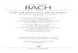 Johann Sebastian BACH - alle-noten.de · 2 violins, viola, organ obbligato and basso continuo edited by Ulrich Bartels English version by Henry S. Drinker revised by Robert Scandrett