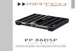 PP 86DSP - Audiotec Fischer · neues DSP Setup muss über die DSP PC-Tool Software einge-spielt werden). 17 Control Taster Mit Hilfe des Control Tasters lässt sich zwischen den Speicherbereichen