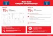 Exklusive Dienstleistungen - baiaholiday.com · Baia Card 1 x 10% Rabatt für Restaurant 1 x 10% Rabatt für Supermarkt 1 Tag WiFi gratis Check-in priority Priorität in der Wahl