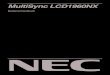 MultiSync LCD1960NX - NEC Display Solutions Europe · ErgoDesign ist eine eingetragene Marke der NEC-Mitsubishi Electric Visual Systems Corporation in Österreich, Benelux, Dänemark,