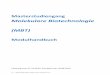 Molekulare Biotechnologie (MBT) fileS.1 – Stand 18.08.2016, Druck am 18.10.2016 17:11 Masterstudiengang Molekulare Biotechnologie (MBT) Modulhandbuch Fassung vom 07.10.2015, Korrektur