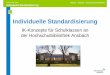 Workshop HAW-Ansbach.ppt [Kompatibilitätsmodus]zpidlx54.zpid.de/wp-content/uploads/2015/09/Workshop_HAW-Ansbach.pdf · Individuelle Standardisierung Teresa Ledermann Wie es weiterging