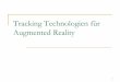 Tracking Technologien für Argumented Realityubicomp/projekte/master08-09... · Markerless Augmented Reality with a Real-time Affine Region Tracker V. Ferrari1, T. Tuytelaars2 and