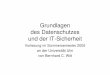 Grundlagen des Datenschutzes und der IT-Sicherheit · Bernhard C. Witt Grundlagen des Datenschutzes und der IT-Sicherheit (11.04.2005) 16 Literaturhinweise zur Einordnung • Neuer