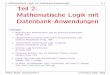 2. Mathematische Logik mit Datenbank-Anwendungen 2-1 Teil ...users.informatik.uni-halle.de/~brass/db08/d2_logic.pdfStefan Brass: Datenbanken I Universit¨at Halle, 2008. 2. Mathematische