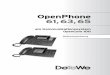 OpenPhone 61, 63, 65 - ElektroPower OpenPhone 65 Beistellung f£¼r OpenPhone 65 OpenPhone 65 &33 InAbwesenheit