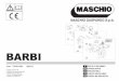 Ricambi Barbi 2015-11 - Maschio Deutschland GmbH · cod: f07011343 2015-11 it en de fr es parti di ricambio spare parts ersatzteile pieces dÉtachÉes piezas de repuesto barbi *)