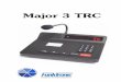 Major 3 TRC - funktronic.de · m3trc (19.07.01) Kompetent für Elektroniksysteme - 5 - Sendeanzeige Die Sendeanzeige leuchtet immer dann auf, wenn der Sender getastet wird. Der Sender
