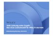 Volle Leistung,voller Zugriff: Das neue Lizenzmodell für ...HBrandstädter... · Volle Leistung,voller Zugriff: Das neue Lizenzmodell für Wiley E-Journals Bibliothekartag Nürnberg