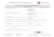 Prüfbericht zur Validierung · •Miele Test Kit für die Proteinbestimmung (Merck KGaA, Darm-stadt): Semiquantitative Restproteinbestimmung nach DIN EN ISO 15883-1 (BCA-Methode)