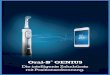 Oral-B GENIUS · Oral-B ® GENIUS hilft in Kombination mit der Oral-B App 4.1, die Zähne gleichmäßig und gründlich zu putzen. Die meisten Menschen investieren durchschnittlich