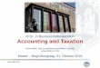 Accounting and Taxation - wiso.uni-koeln.de · Schwerpunktmodul Accounting & Taxation Seminar II 6 W P. Seminar für ABWL und Unternehmensbesteuerung Prof. Dr. Michael Overesch Angebot: